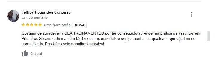 Veja algumas das avaliações de quem já fez os Treinamentos conosco: